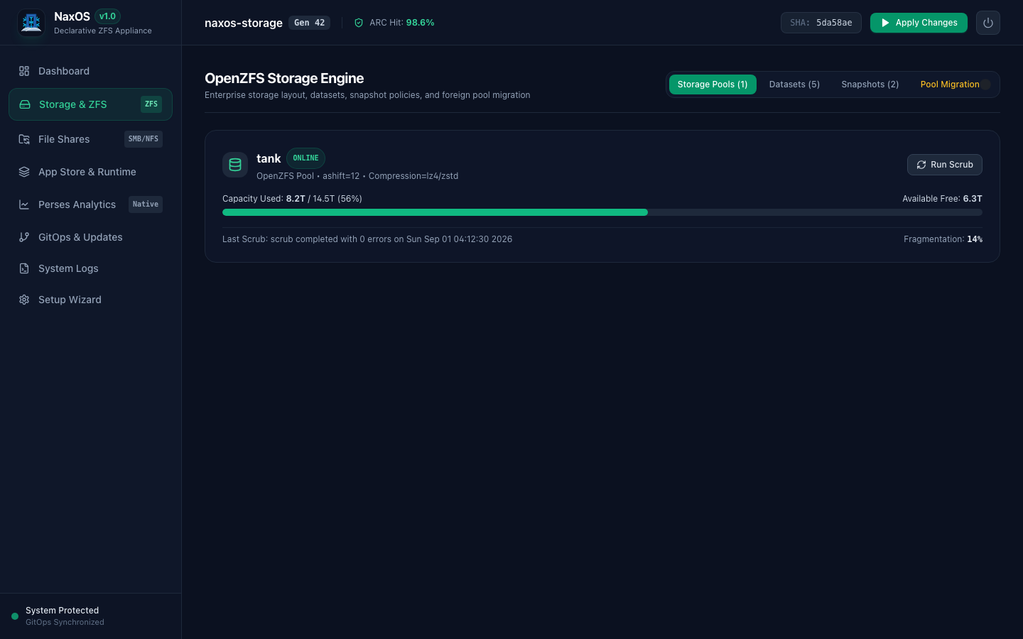 NaxOS Storage Management