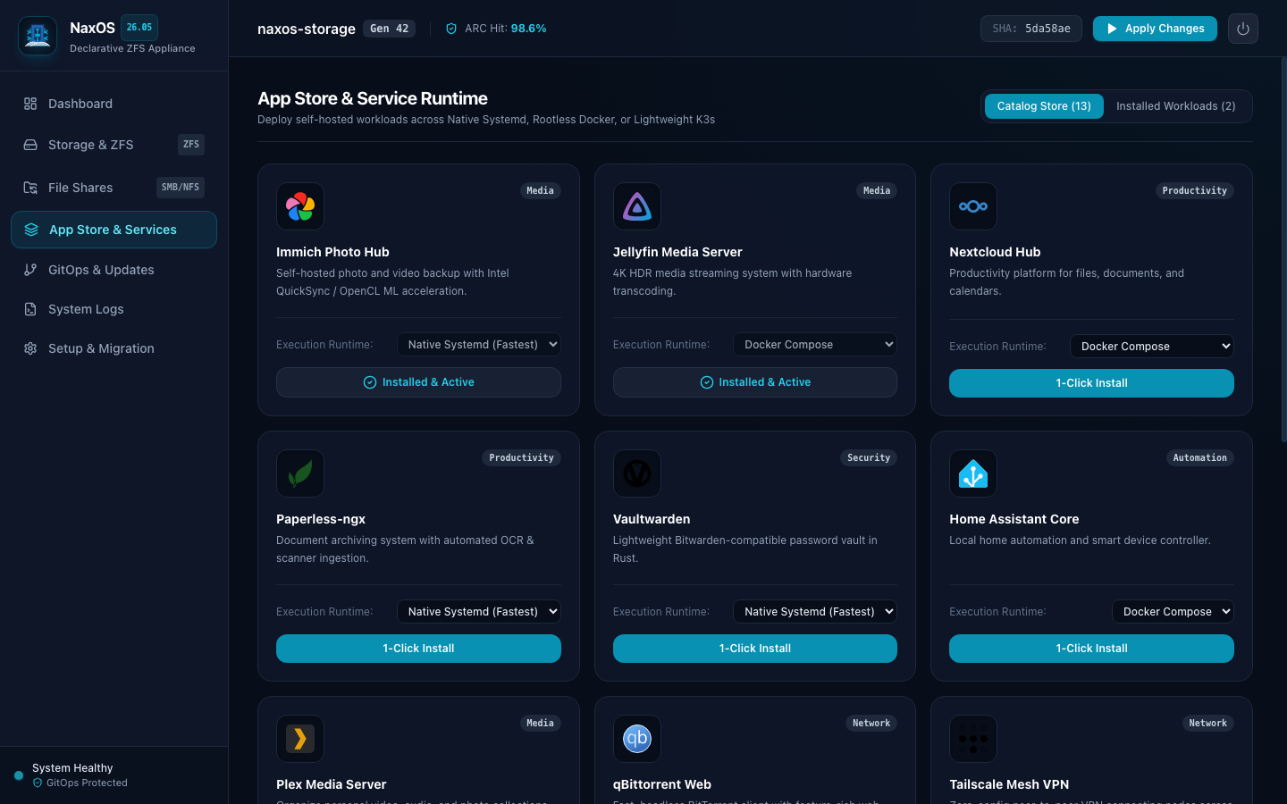 NaxOS App Store
