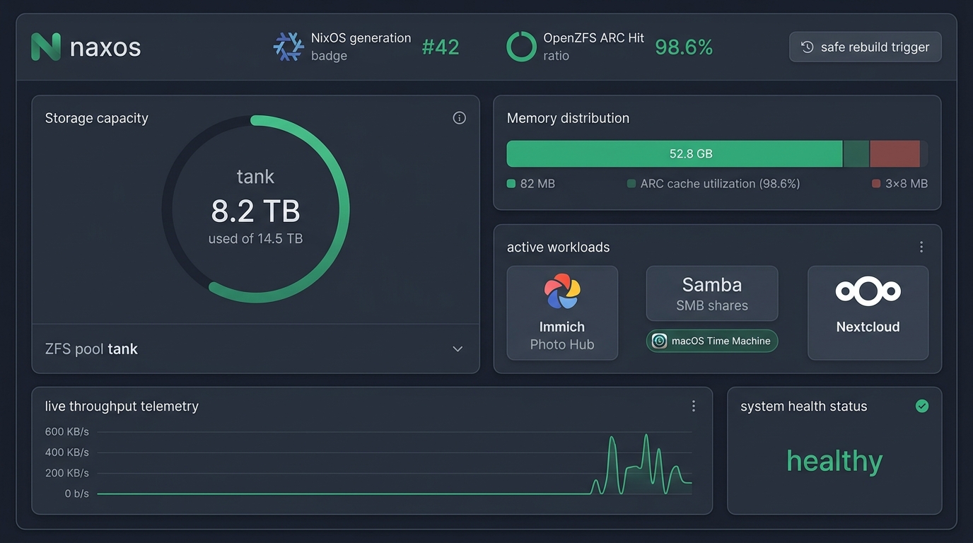 NaxOS Dashboard Overview